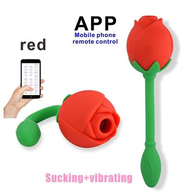 IPX6 Rose Clitoral Sucker Wibrator Sex Toy Vagina G Spot Stymulacja łechtaczki Urządzenie ssące