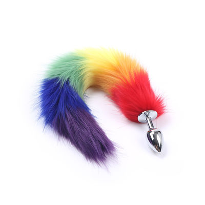 Metal Butt Bunny Tail Toy 40cm Anal Plug Tail Zestaw spinek do włosów OEM