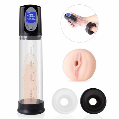29cm Automatyczne męskie zabawki erotyczne Wyświetlacz LCD Pennies Pompa powiększająca Certyfikat ROHS
