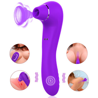 Zmywalne wibratory erotyczne dla dorosłych Flicking Tongue Toy 10 prędkości 190mm