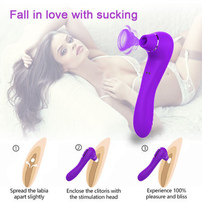 Zmywalne wibratory erotyczne dla dorosłych Flicking Tongue Toy 10 prędkości 190mm
