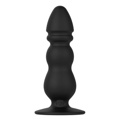 Czarny 10 prędkości Anal Sex Toys Męski wibrator pierścieniowy 11,3 cm Dyskretne opakowanie