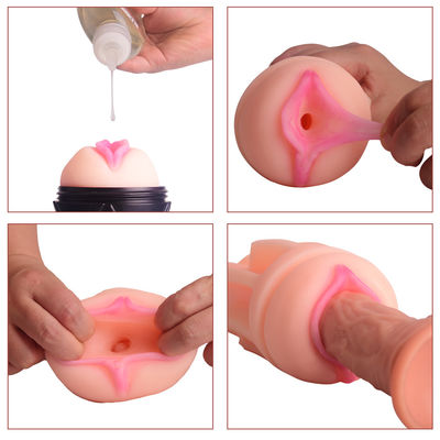 ABS TPE Realistyczne męskie zabawki do masturbacji 24 cm Oral Vaginalle