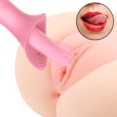 Podwójna stymulacja 5,9 cala Miód Sex Zabawki Sucker Tongue 10 Częstotliwość