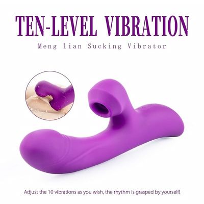 10-biegowy wielofunkcyjny elektryczny masażer do ssania Dildo 23,7 cm Cicha konstrukcja