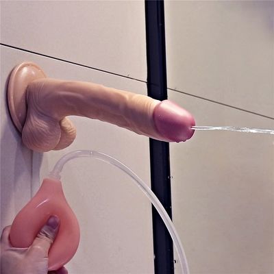 Przyssawka 9in Dildo Sex Toy Squirting Wytryski wibratory z jajkiem