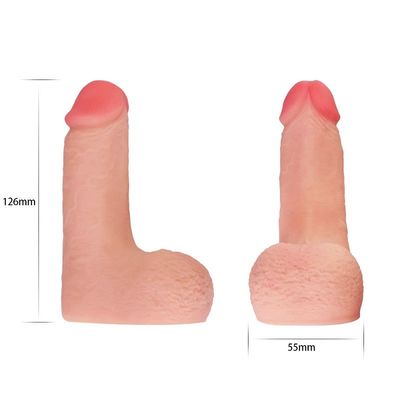 5 cali 126 mm Limpy Cock Miękkie Dildo Sex Toy Realistyczne wybrzuszenia dla lesbijek