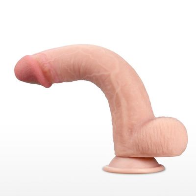 8-calowe ogromne realistyczne dildo Sex Toy Female Masturbacja Dwuwarstwowa
