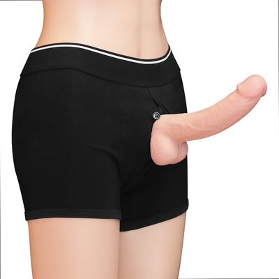 Męskie gejowskie nietoksyczne Dildo Sex Toy Hollow Penis Pants Zatwierdzone przez ROHS