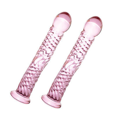 17cm Ogromne szkło kryształowe Sex Toy Sztuczne dildo Bez zapachu Zatwierdzone przez CE