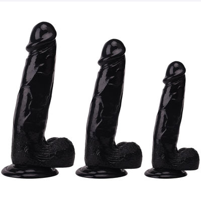 Realistyczna przyssawka Dildo Sex Toy 22cm Crystal Dick dla kobiet