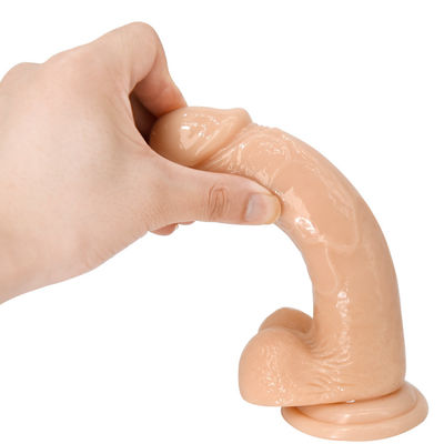 Realistyczna przyssawka Dildo Sex Toy 22cm Crystal Dick dla kobiet