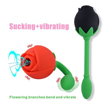 IPX6 Rose Clitoral Sucker Wibrator Sex Toy Vagina G Spot Stymulacja łechtaczki Urządzenie ssące