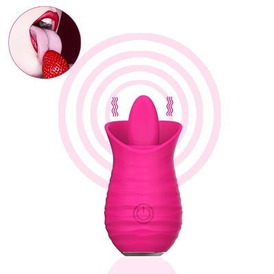 USB Charging Rose Red Wibrator Sex Toy Egg Elektryczny masażer do lizania 7000RPM