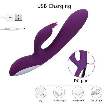 Ładowanie USB 22,5 cm Wibrator Sex Zabawka Zdrowy silikon 10 prędkości