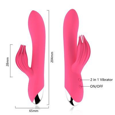 Podwójny silnik silikonowy wibrator Sex Toy 50db Niski poziom hałasu nietoksyczny wielofunkcyjny