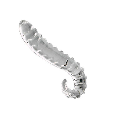 Różowy Hippocampus Szklane dildo Długa gejowska zabawka prostaty Pilot Butt Plug ODM