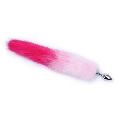 Metal Butt Bunny Tail Toy 40cm Anal Plug Tail Zestaw spinek do włosów OEM