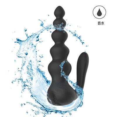 Pilot Anal Sex Zabawki Koraliki analne Plug Podwójna wibracja 16cm