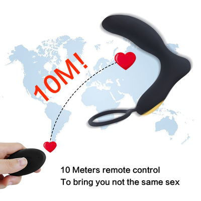 Wibrator jąder Męskie zabawki erotyczne Pilot Ogrzewanie Mężczyźni Cock Ring 4cm