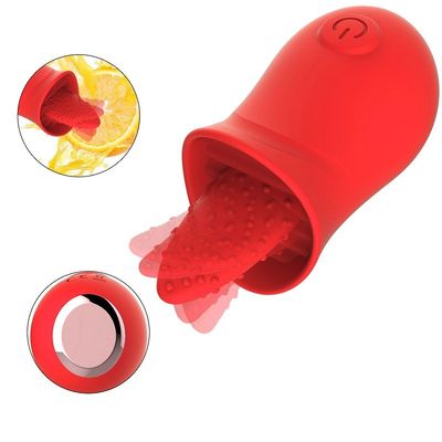 CE Rohs 10 Speeds Tongue Licking Wibrator Oral Sucker dla pary