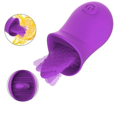 CE Rohs 10 Speeds Tongue Licking Wibrator Oral Sucker dla pary