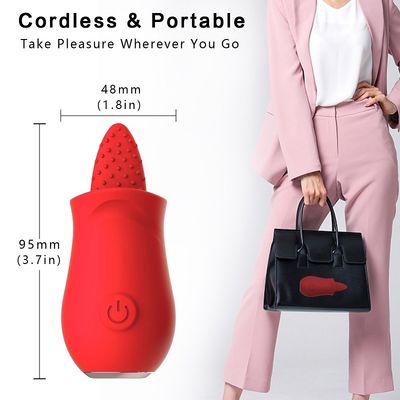 CE Rohs 10 Speeds Tongue Licking Wibrator Oral Sucker dla pary