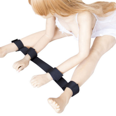 SM Gry BDSM Sex Fetysz Bondage Nylon Noga Kostka Niewolnik Kajdanki 57cm