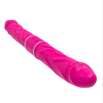 24,5 cm Podwójne działanie LGBT Sex Zabawki Slim Double Dong G Spot Wibrator