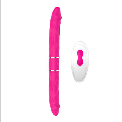 24,5 cm Podwójne działanie LGBT Sex Zabawki Slim Double Dong G Spot Wibrator